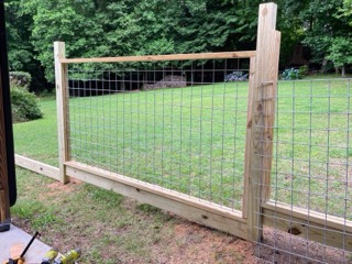 fence panel installed panel